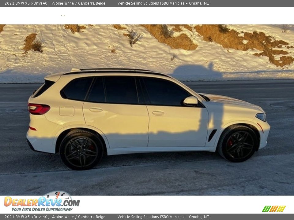 2021 BMW X5 xDrive40i Alpine White / Canberra Beige Photo #6