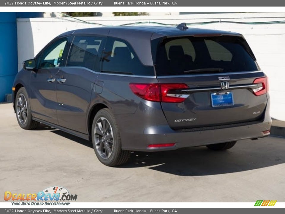 2022 Honda Odyssey Elite Modern Steel Metallic / Gray Photo #2