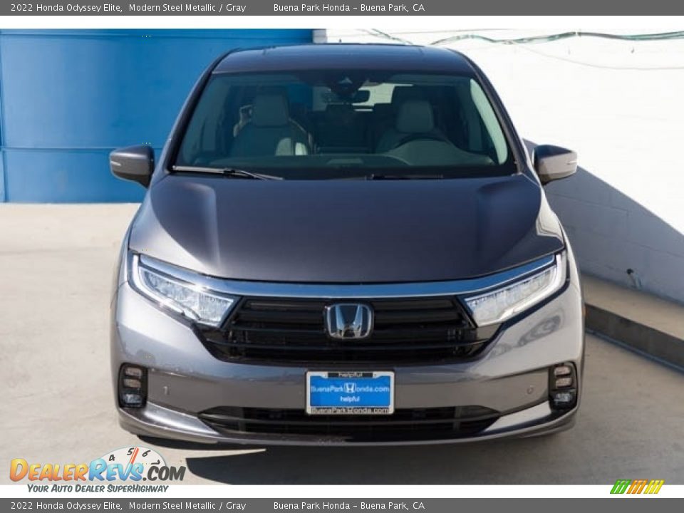 2022 Honda Odyssey Elite Modern Steel Metallic / Gray Photo #3