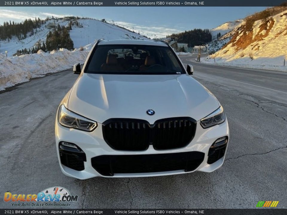 2021 BMW X5 xDrive40i Alpine White / Canberra Beige Photo #8