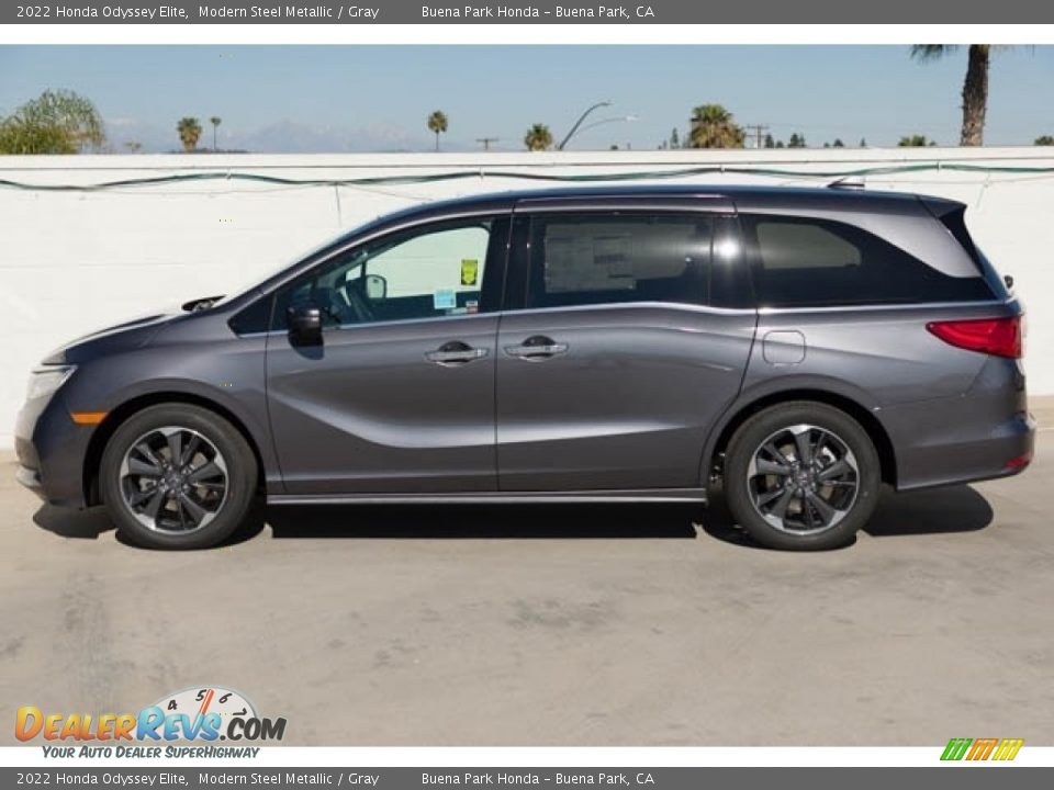 2022 Honda Odyssey Elite Modern Steel Metallic / Gray Photo #4