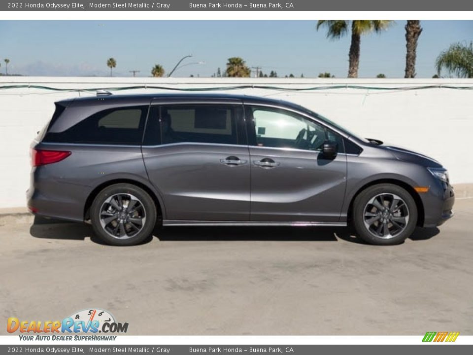 2022 Honda Odyssey Elite Modern Steel Metallic / Gray Photo #6