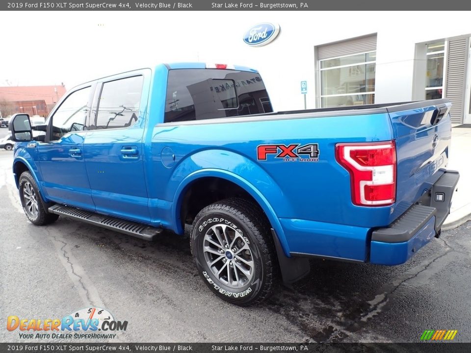 2019 Ford F150 XLT Sport SuperCrew 4x4 Velocity Blue / Black Photo #3