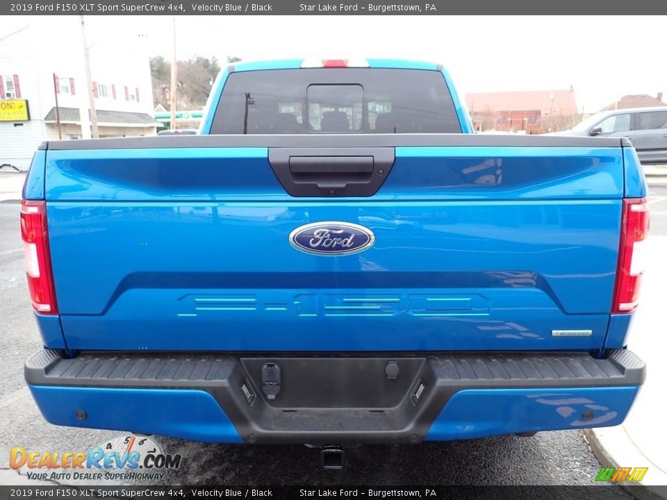 2019 Ford F150 XLT Sport SuperCrew 4x4 Velocity Blue / Black Photo #4