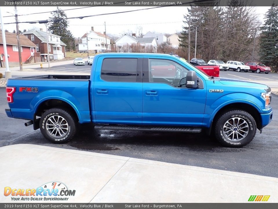 2019 Ford F150 XLT Sport SuperCrew 4x4 Velocity Blue / Black Photo #6