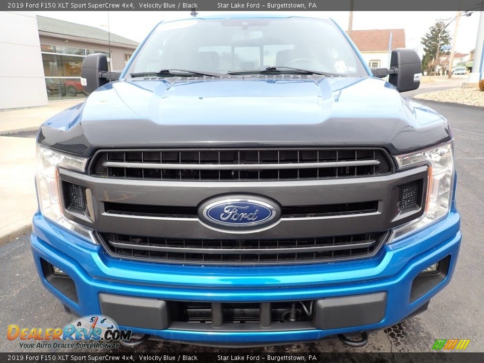 2019 Ford F150 XLT Sport SuperCrew 4x4 Velocity Blue / Black Photo #8