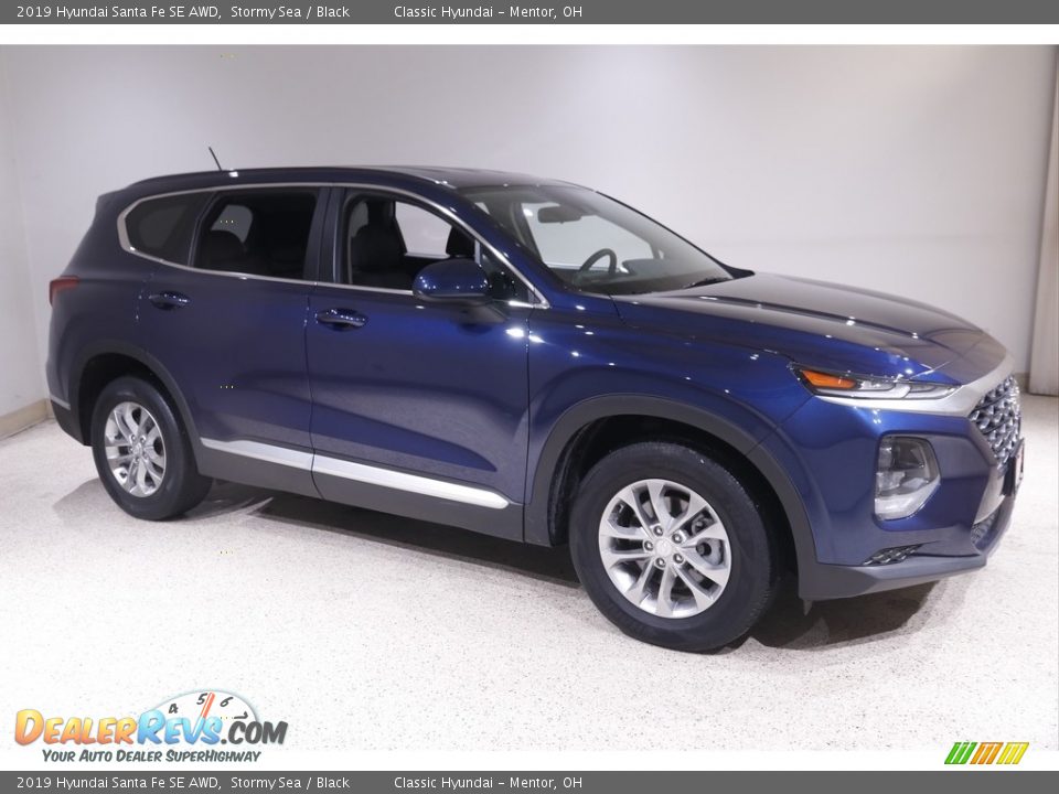 2019 Hyundai Santa Fe SE AWD Stormy Sea / Black Photo #1