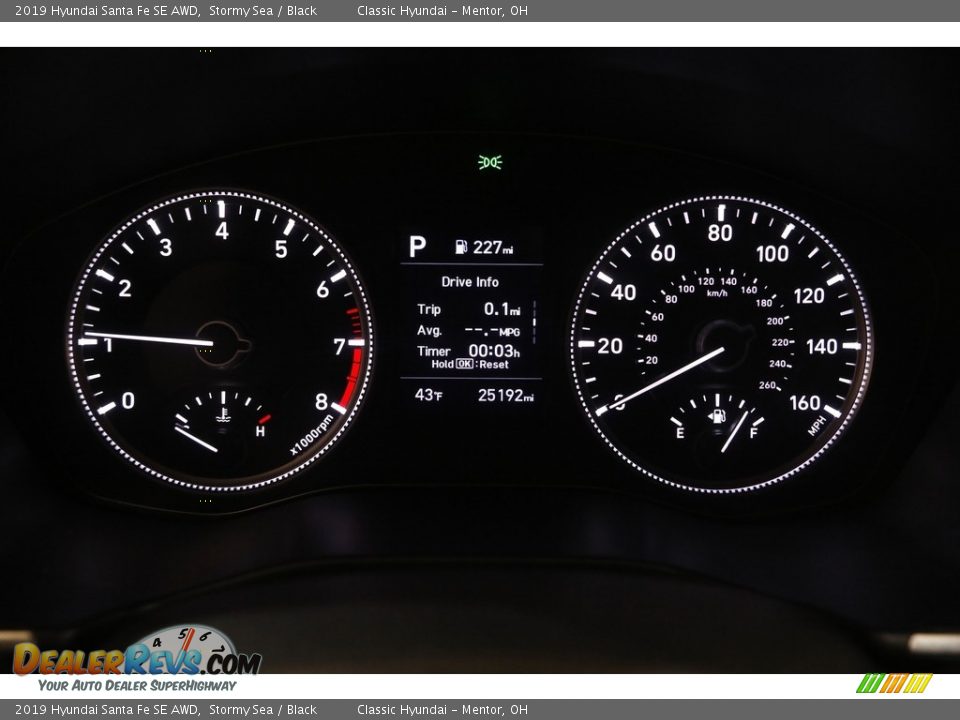 2019 Hyundai Santa Fe SE AWD Stormy Sea / Black Photo #8