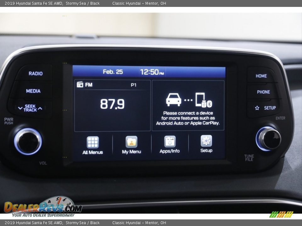 2019 Hyundai Santa Fe SE AWD Stormy Sea / Black Photo #10