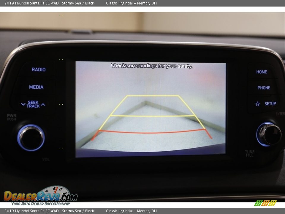 2019 Hyundai Santa Fe SE AWD Stormy Sea / Black Photo #11