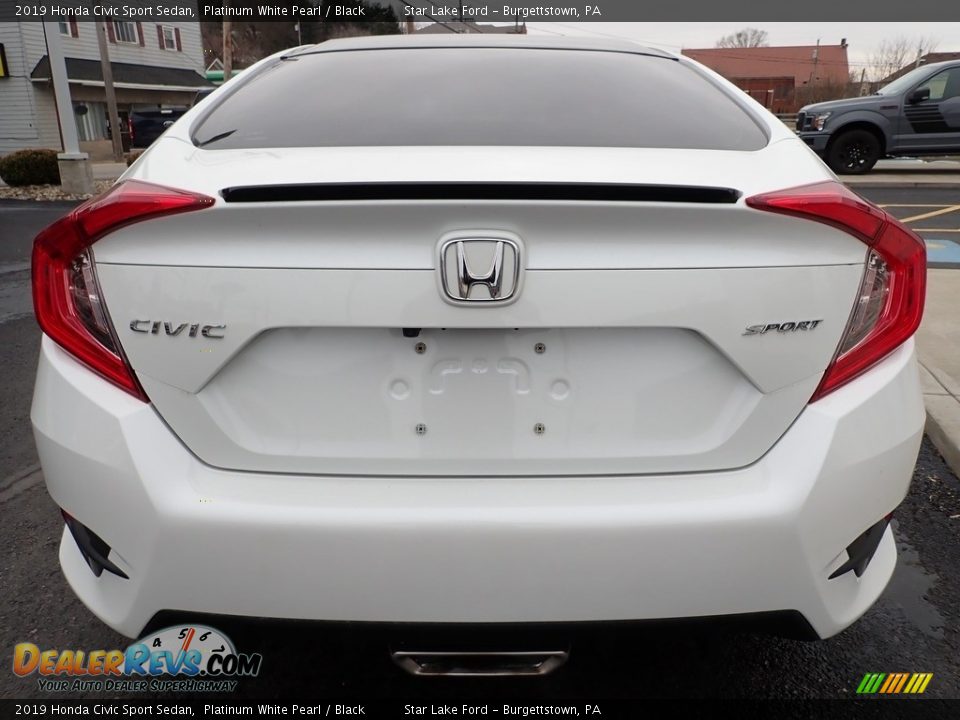 2019 Honda Civic Sport Sedan Platinum White Pearl / Black Photo #4