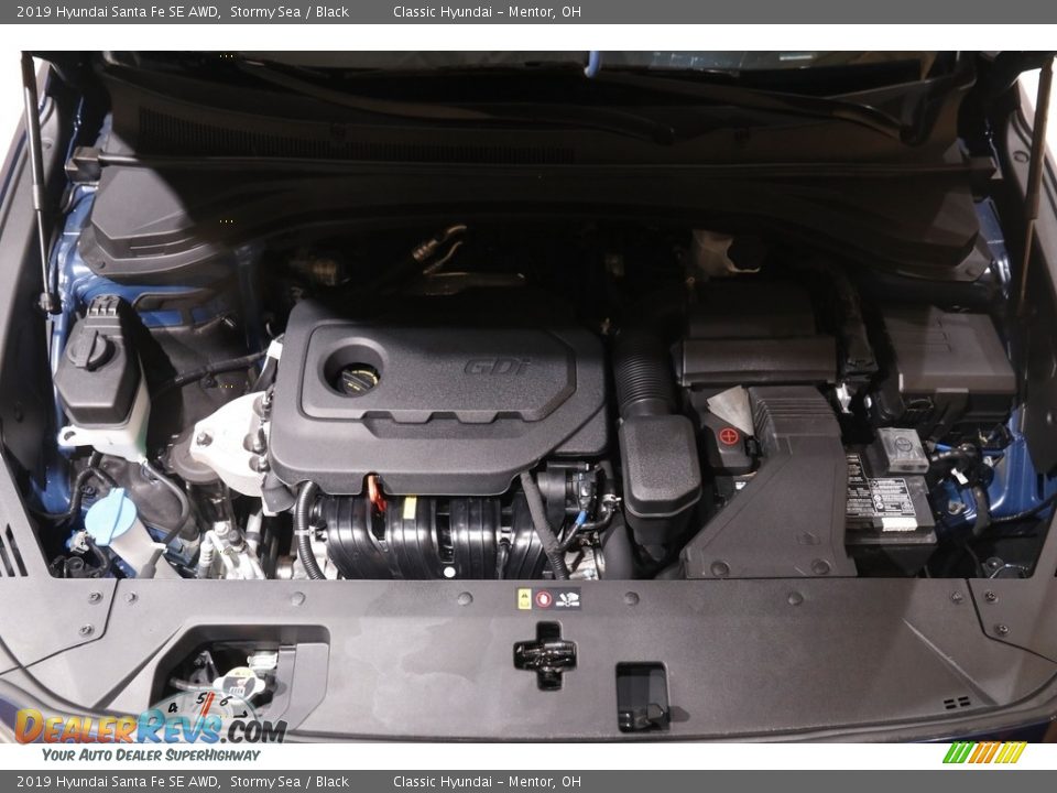 2019 Hyundai Santa Fe SE AWD Stormy Sea / Black Photo #18