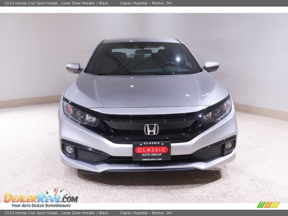 2019 Honda Civic Sport Sedan Lunar Silver Metallic / Black Photo #2