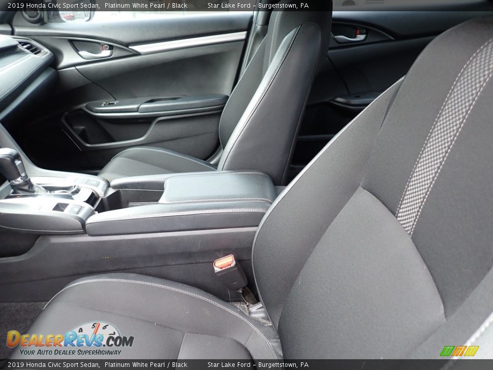 2019 Honda Civic Sport Sedan Platinum White Pearl / Black Photo #10