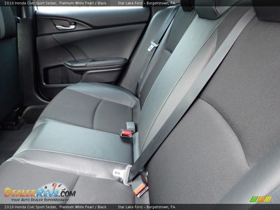 2019 Honda Civic Sport Sedan Platinum White Pearl / Black Photo #11