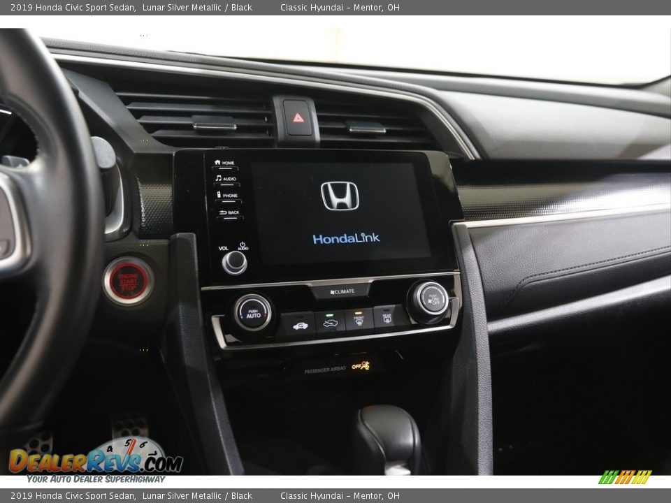 2019 Honda Civic Sport Sedan Lunar Silver Metallic / Black Photo #9