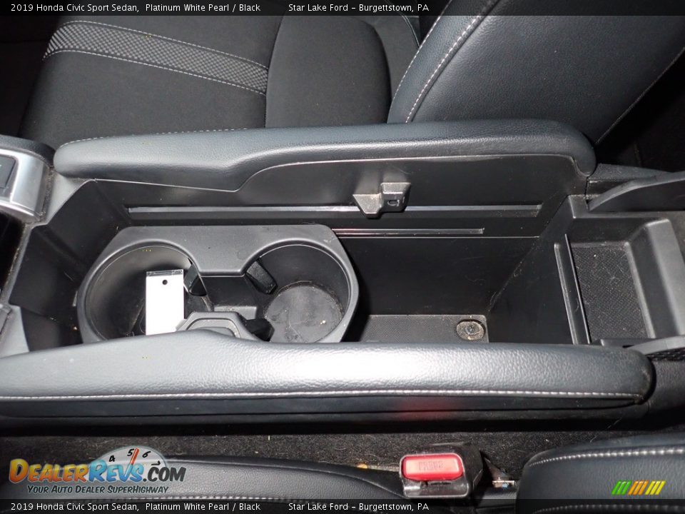2019 Honda Civic Sport Sedan Platinum White Pearl / Black Photo #16