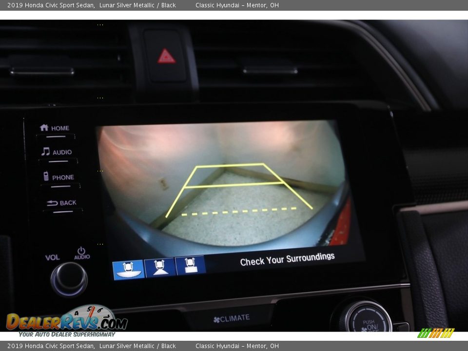 2019 Honda Civic Sport Sedan Lunar Silver Metallic / Black Photo #12