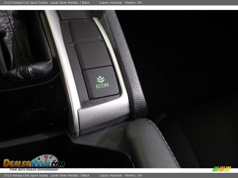 2019 Honda Civic Sport Sedan Lunar Silver Metallic / Black Photo #14