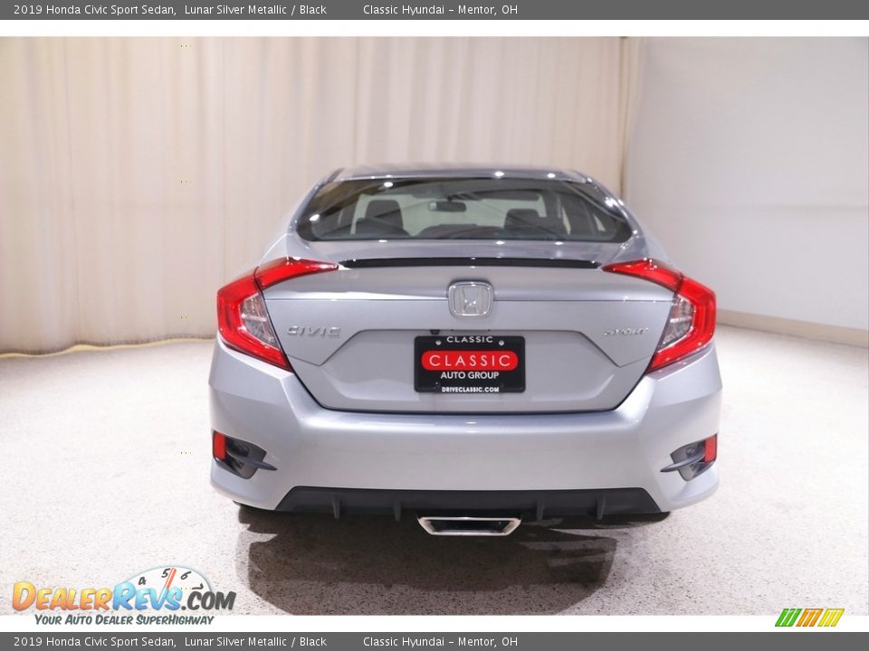 2019 Honda Civic Sport Sedan Lunar Silver Metallic / Black Photo #18