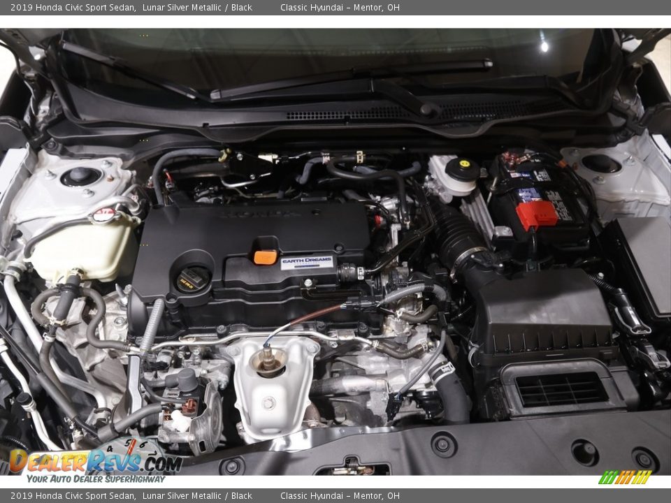 2019 Honda Civic Sport Sedan Lunar Silver Metallic / Black Photo #19
