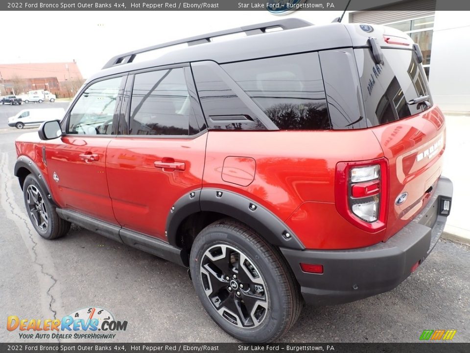 2022 Ford Bronco Sport Outer Banks 4x4 Hot Pepper Red / Ebony/Roast Photo #3