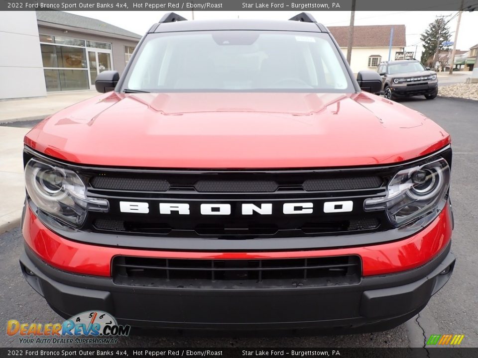 2022 Ford Bronco Sport Outer Banks 4x4 Hot Pepper Red / Ebony/Roast Photo #9