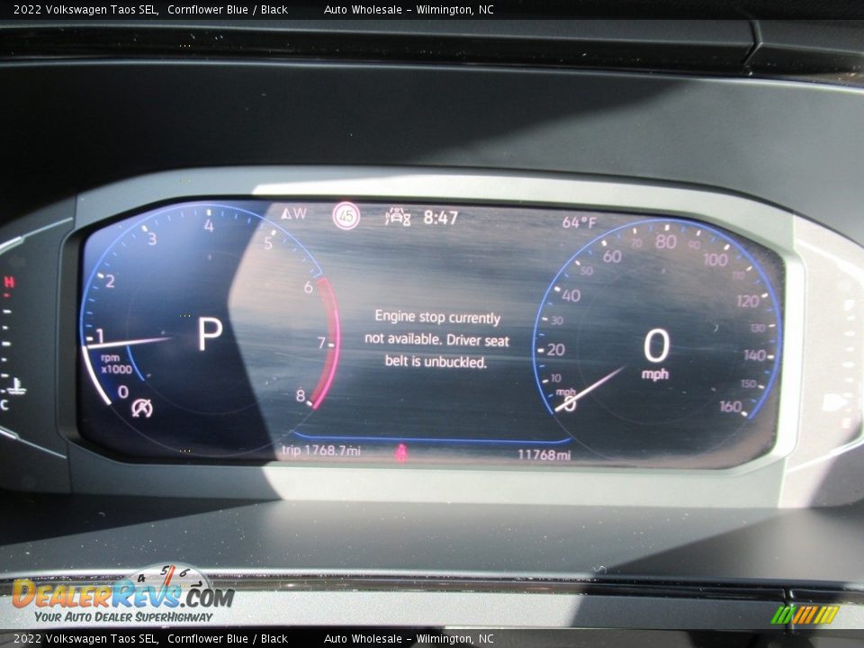 2022 Volkswagen Taos SEL Cornflower Blue / Black Photo #16