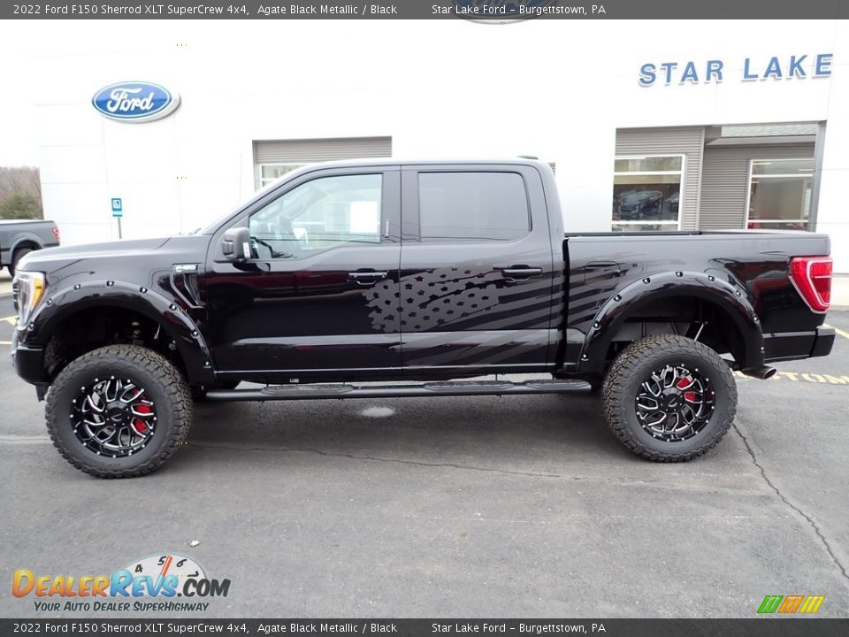 2022 Ford F150 Sherrod XLT SuperCrew 4x4 Agate Black Metallic / Black Photo #2