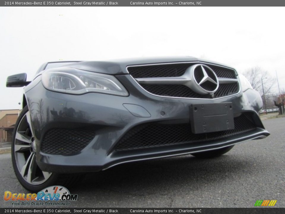 2014 Mercedes-Benz E 350 Cabriolet Steel Gray Metallic / Black Photo #2