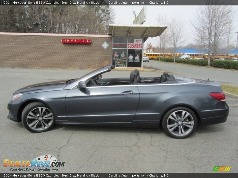 2014 Mercedes-Benz E 350 Cabriolet Steel Gray Metallic / Black Photo #7