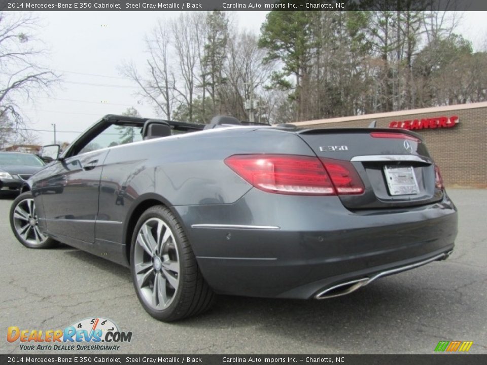 2014 Mercedes-Benz E 350 Cabriolet Steel Gray Metallic / Black Photo #8