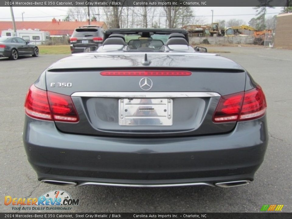 2014 Mercedes-Benz E 350 Cabriolet Steel Gray Metallic / Black Photo #9