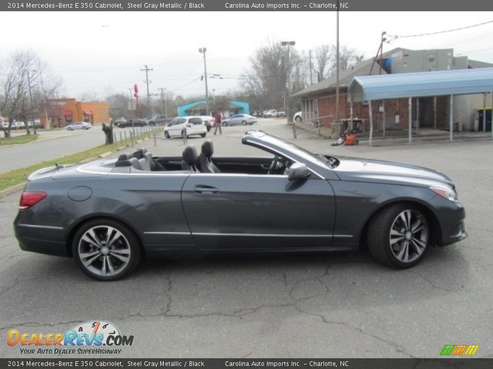 2014 Mercedes-Benz E 350 Cabriolet Steel Gray Metallic / Black Photo #11