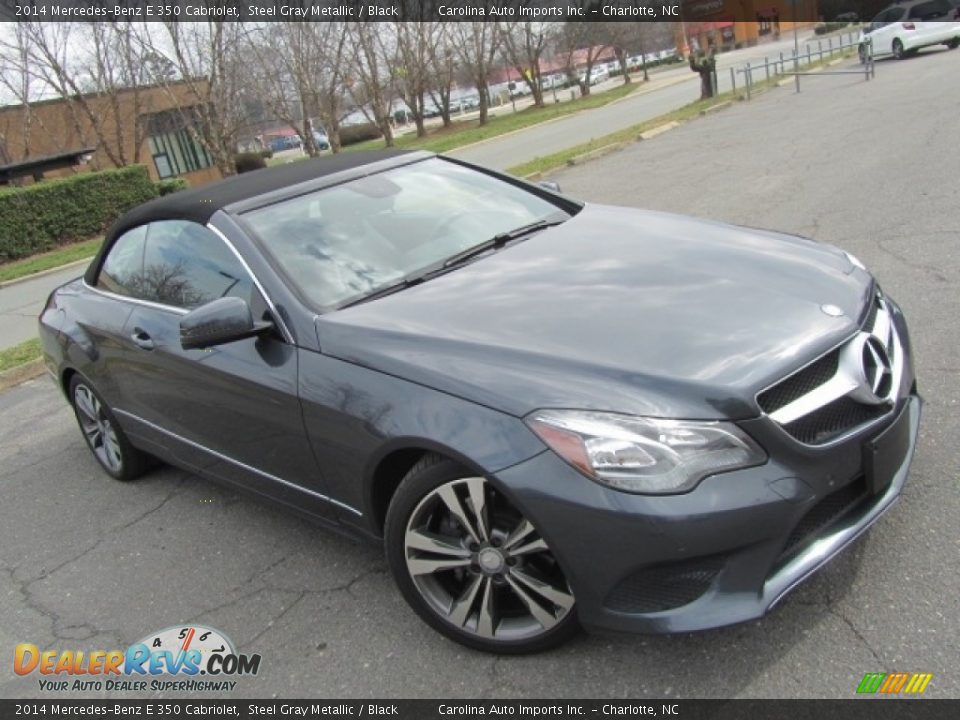 2014 Mercedes-Benz E 350 Cabriolet Steel Gray Metallic / Black Photo #12