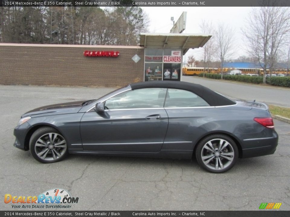 2014 Mercedes-Benz E 350 Cabriolet Steel Gray Metallic / Black Photo #13