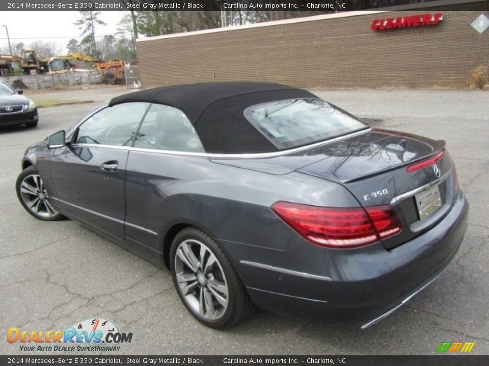 2014 Mercedes-Benz E 350 Cabriolet Steel Gray Metallic / Black Photo #14