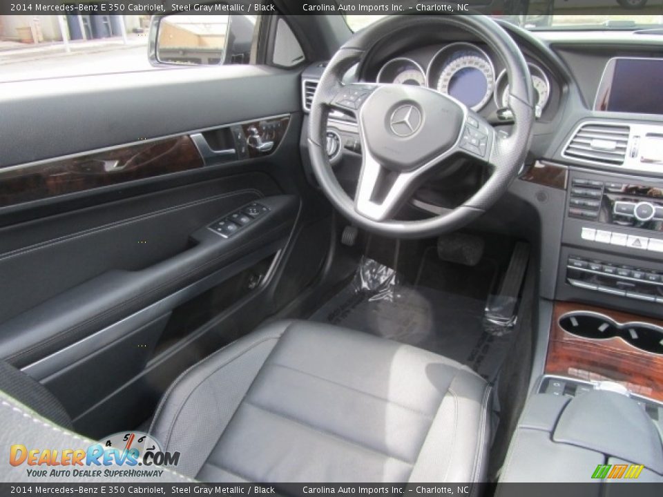 2014 Mercedes-Benz E 350 Cabriolet Steel Gray Metallic / Black Photo #15