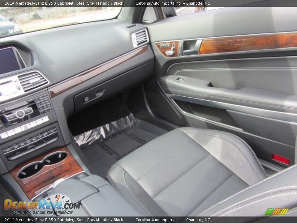 2014 Mercedes-Benz E 350 Cabriolet Steel Gray Metallic / Black Photo #17