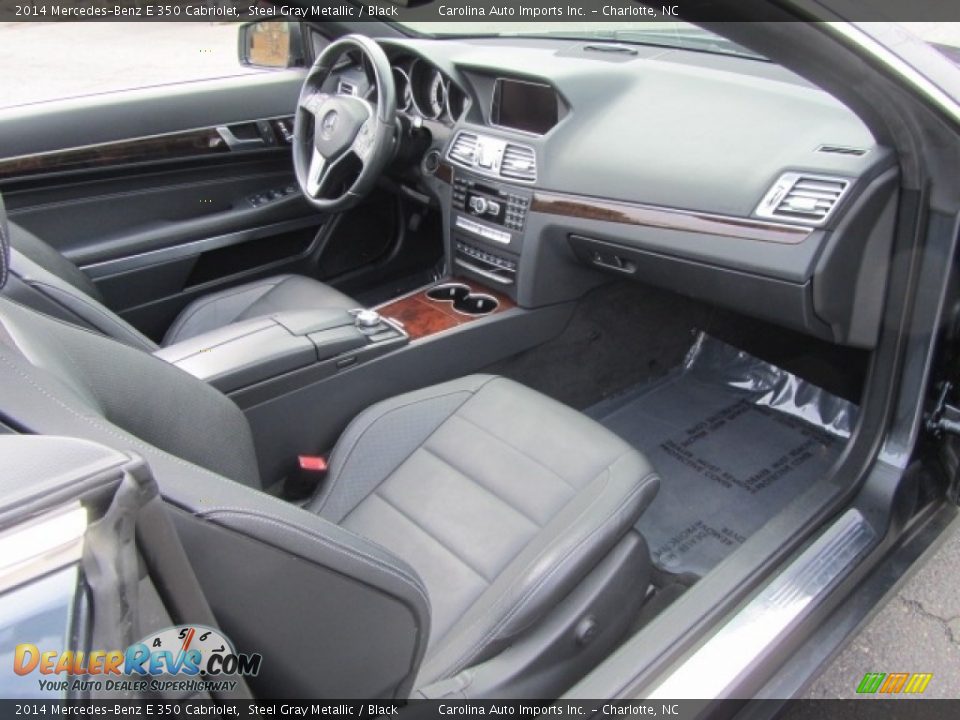 2014 Mercedes-Benz E 350 Cabriolet Steel Gray Metallic / Black Photo #23