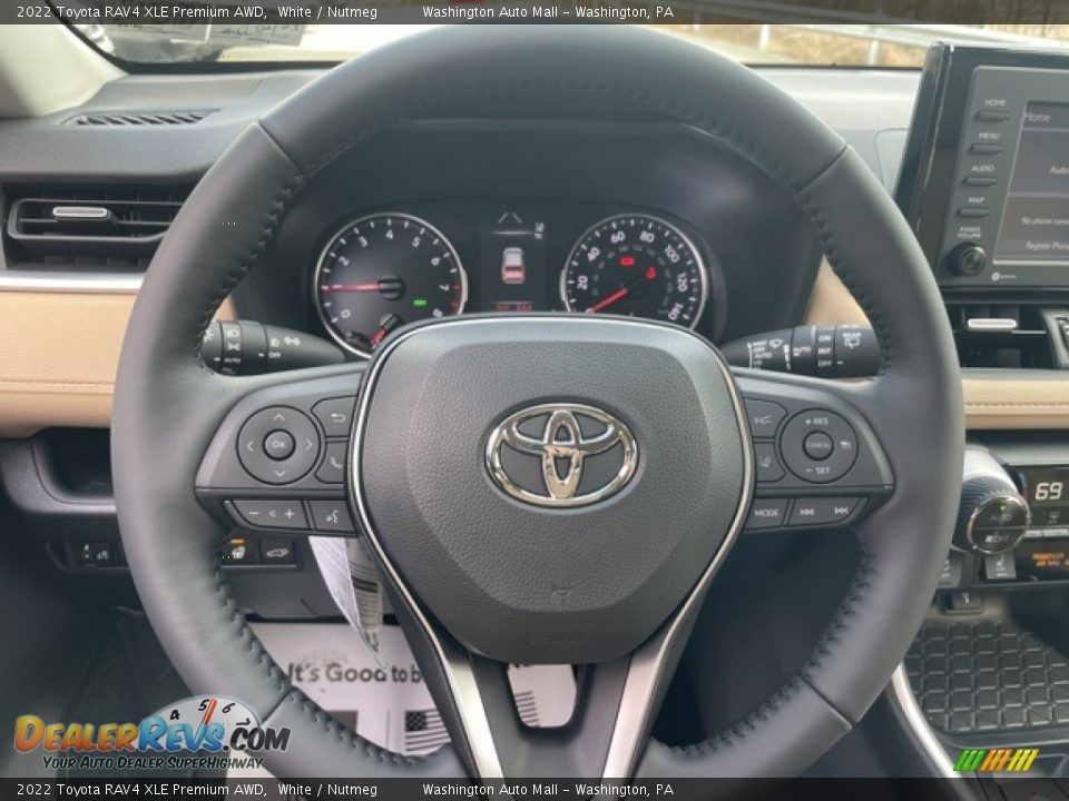 2022 Toyota RAV4 XLE Premium AWD Steering Wheel Photo #13