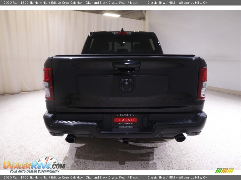 2020 Ram 1500 Big Horn Night Edition Crew Cab 4x4 Diamond Black Crystal Pearl / Black Photo #22