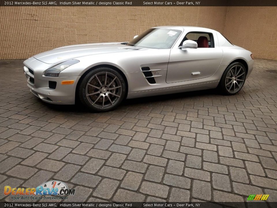 2012 Mercedes-Benz SLS AMG Iridium Silver Metallic / designo Classic Red Photo #1