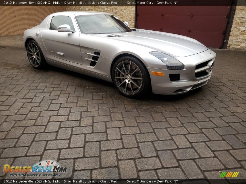 2012 Mercedes-Benz SLS AMG Iridium Silver Metallic / designo Classic Red Photo #2