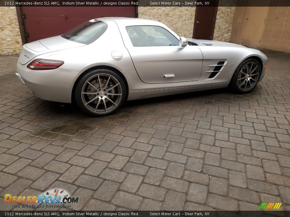 2012 Mercedes-Benz SLS AMG Iridium Silver Metallic / designo Classic Red Photo #3