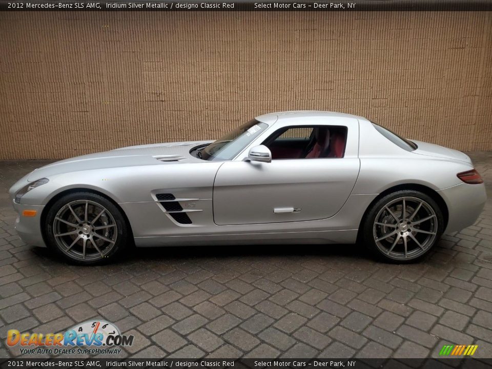 2012 Mercedes-Benz SLS AMG Iridium Silver Metallic / designo Classic Red Photo #4