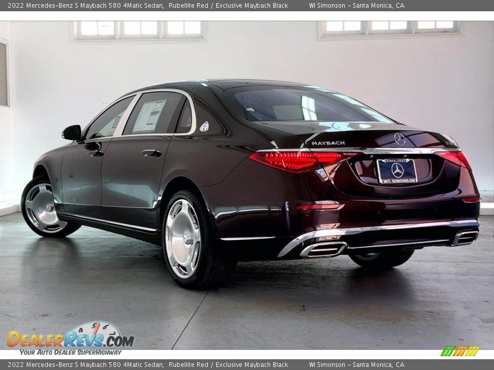 2022 Mercedes-Benz S Maybach 580 4Matic Sedan Rubellite Red / Exclusive Maybach Black Photo #2