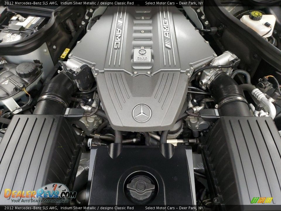 2012 Mercedes-Benz SLS AMG Iridium Silver Metallic / designo Classic Red Photo #9