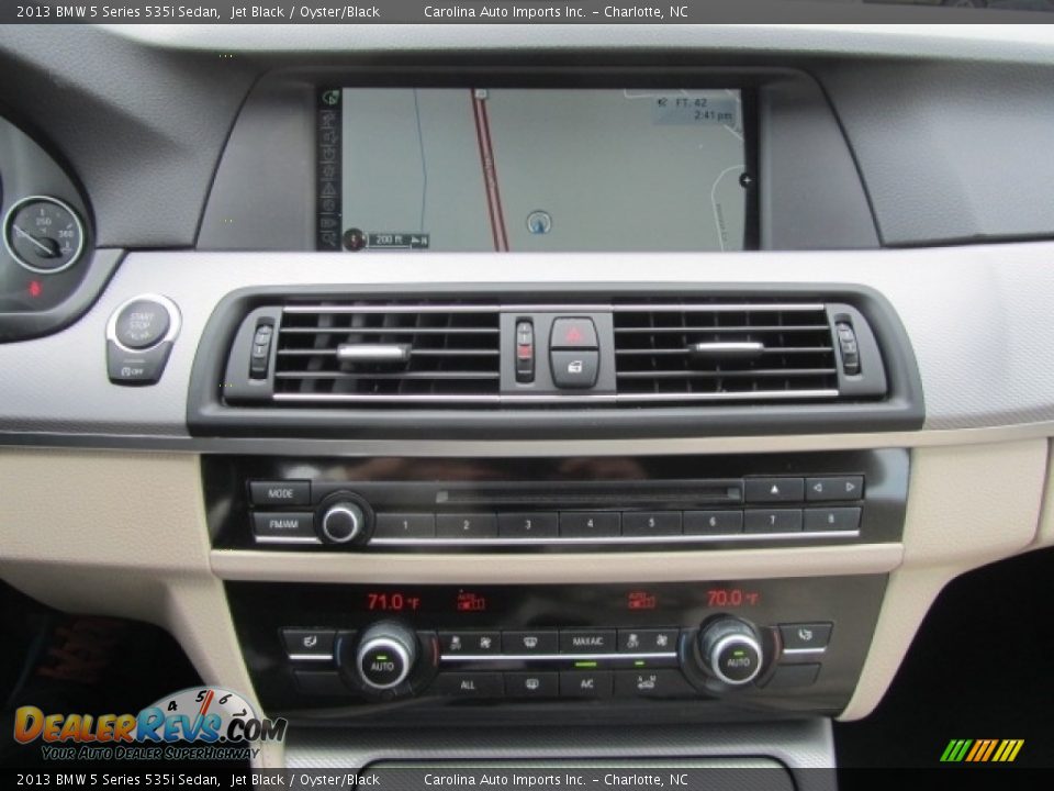 2013 BMW 5 Series 535i Sedan Jet Black / Oyster/Black Photo #15