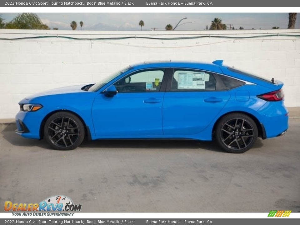 Boost Blue Metallic 2022 Honda Civic Sport Touring Hatchback Photo #4